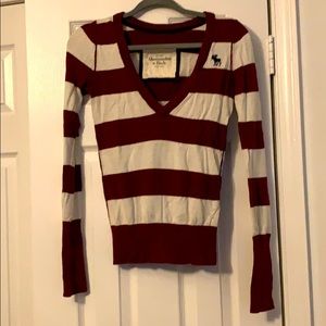 Long sleeve Abercrombie and Fitch striped sweater